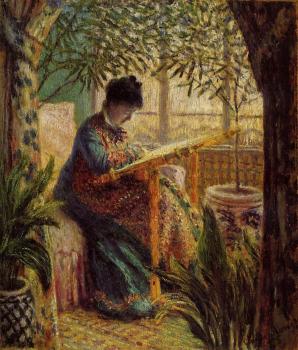 尅勞德 莫奈 Camille Embroidering 尅勞德 莫奈 Camille Embroidering